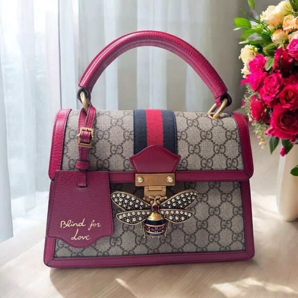 Gucci GG Supreme Monogram Small Queen Margaret Top Handle Bag - Picture 1 of 15